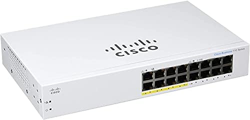 Cisco Business CBS110-16PP מתג לא מנוהל, 16 יציאה GE & CBS110-16T-D מתג ללא מנוהל | 16 יציאה GE | הגנה מוגבלת לכל החיים
